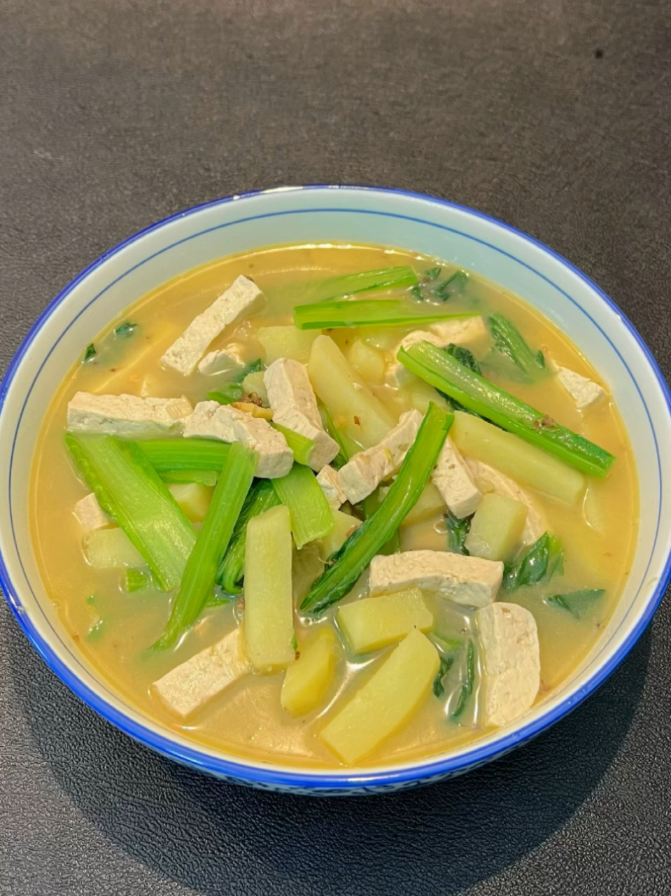 小白菜炖豆腐家常图片