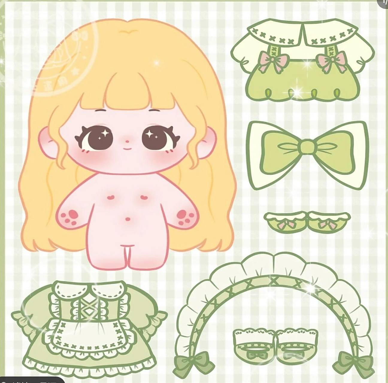 棉花娃娃换装游戏 棉花娃娃古风和洛丽塔风格换装打印素材最好点赞