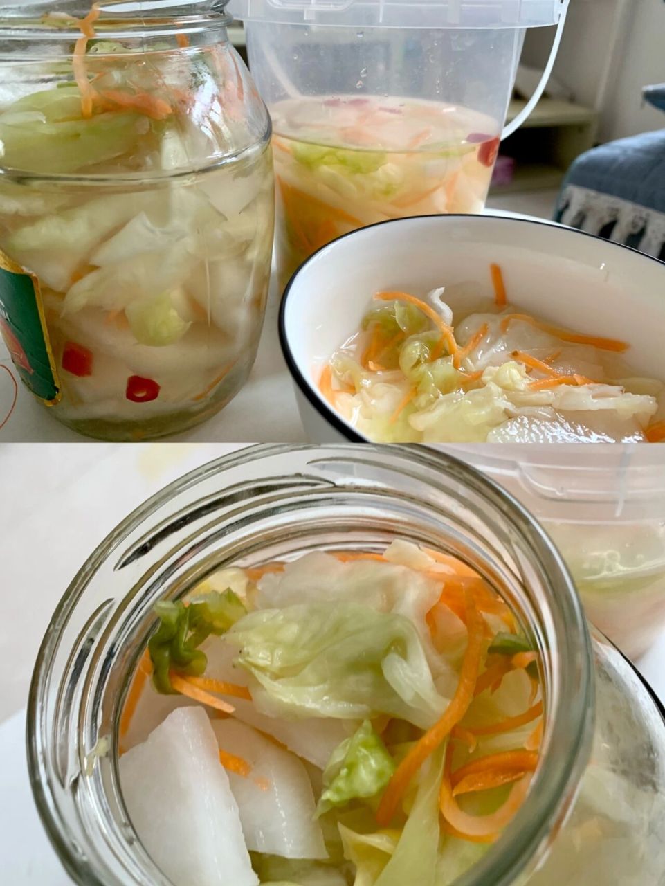 教大家腌泡菜/是秋天酸甜可口的小咸菜呀  做咸菜做上了瘾,这次做的