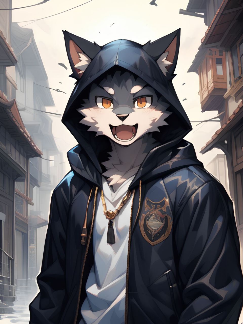 带着兜帽的福瑞