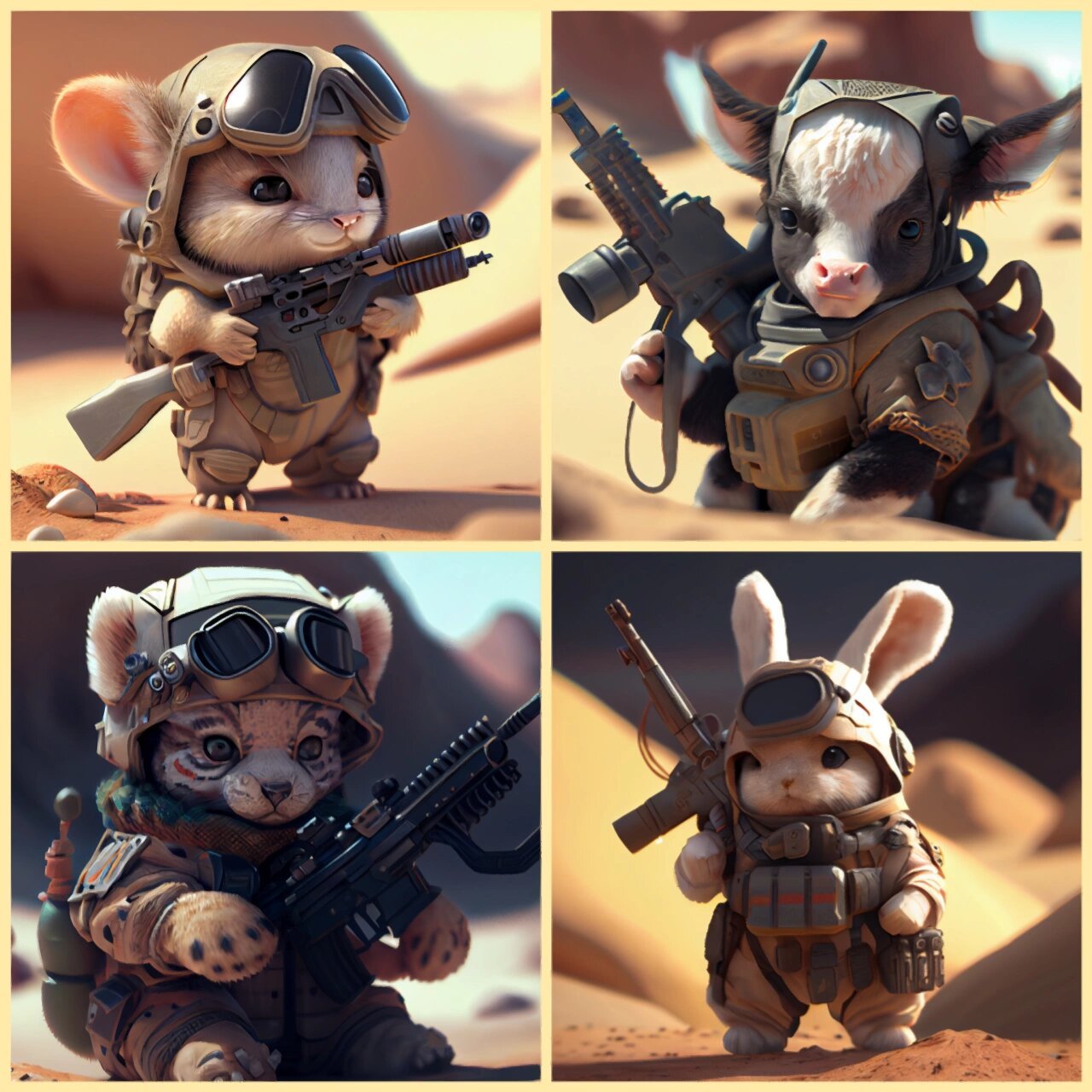 十二生肖头像—军队系列二 特种兵小队集合完毕