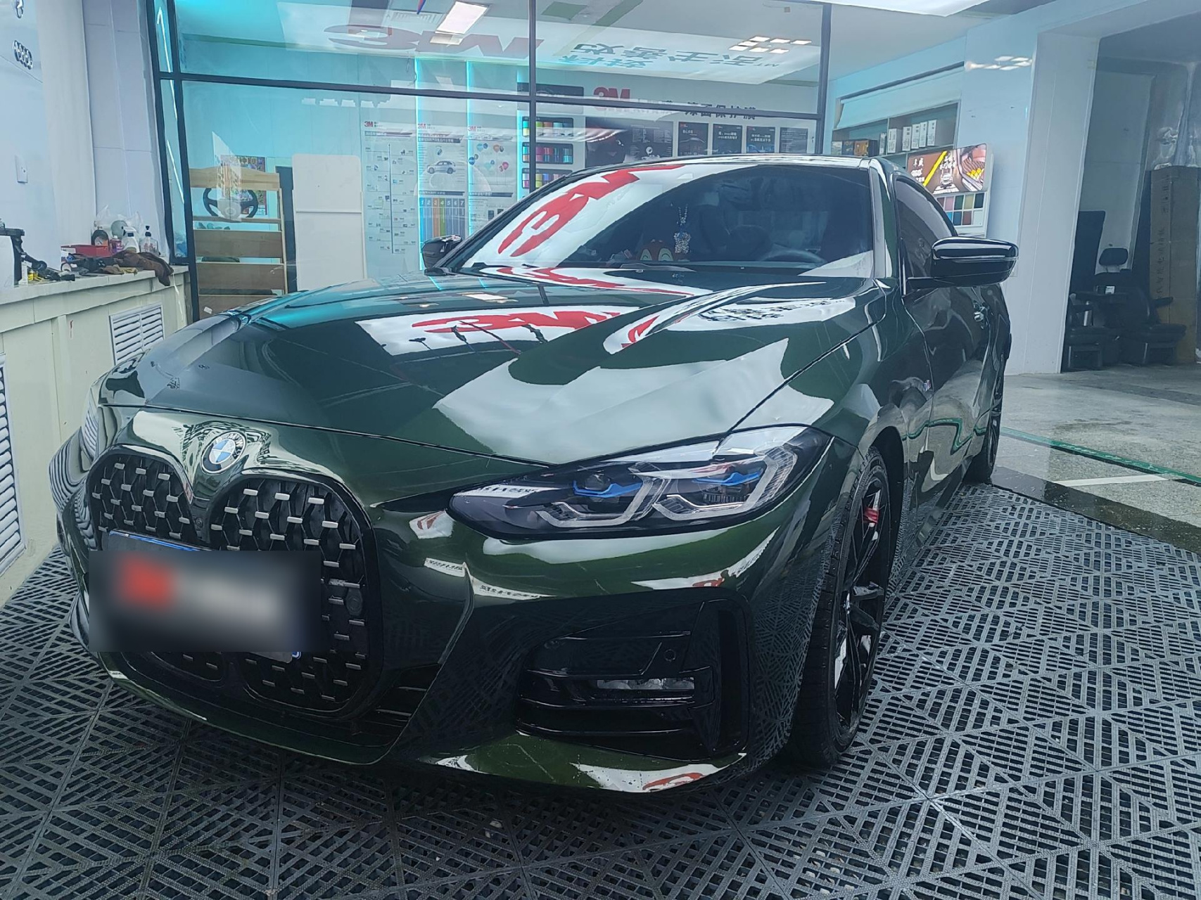 宝马4系装贴全车3m玻璃膜车盛汽车贴膜改装升级专业汽车贴膜 汽车改装