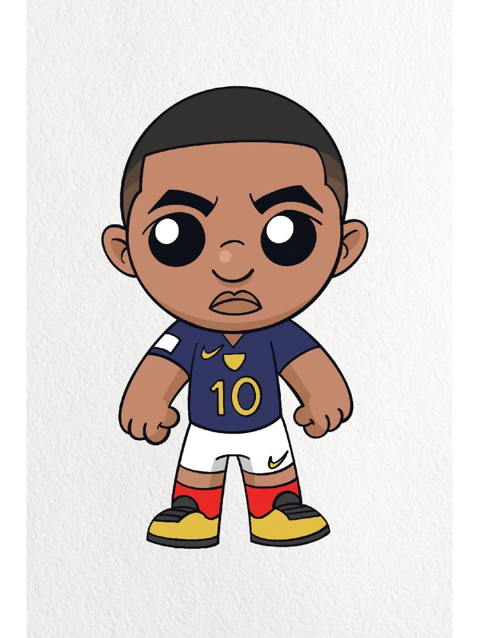 姆巴佩 #绘画日常# #姆巴佩# #简笔画教程# #我的绘画成长史# #我的