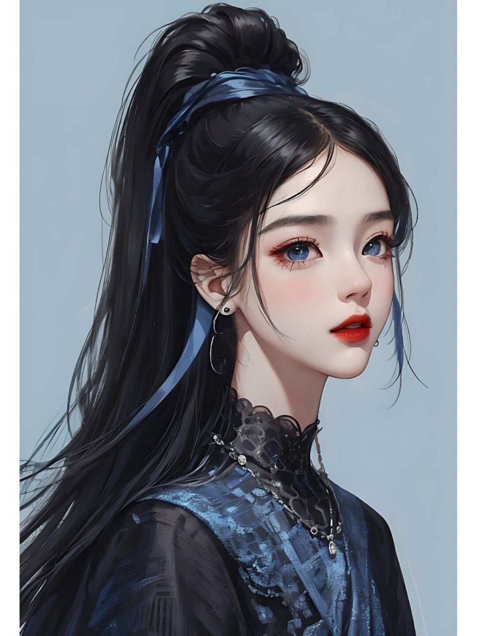 侧颜高马尾绝了|是你喜欢的侧脸吗?