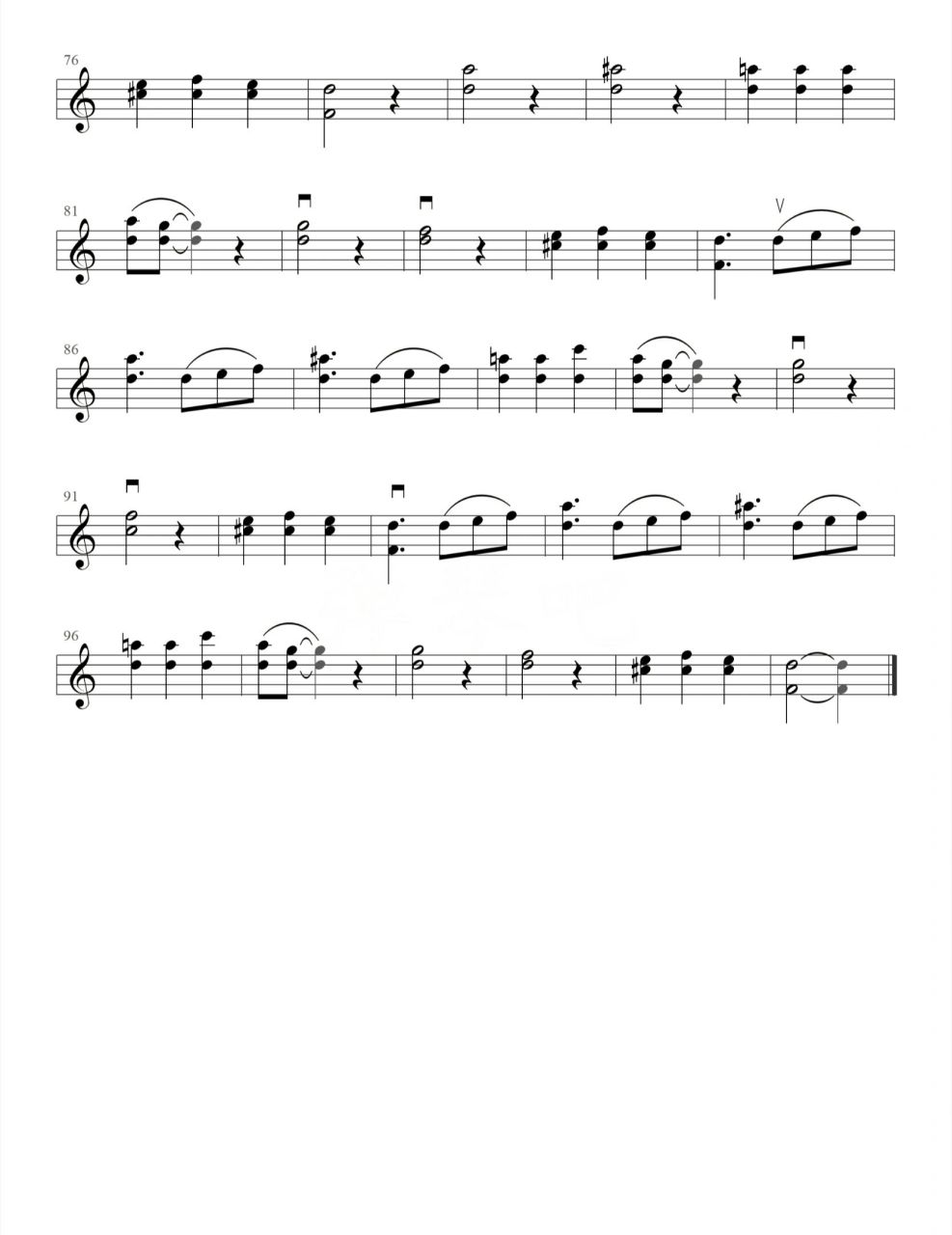 加勒比海盗主题曲小提琴琴谱