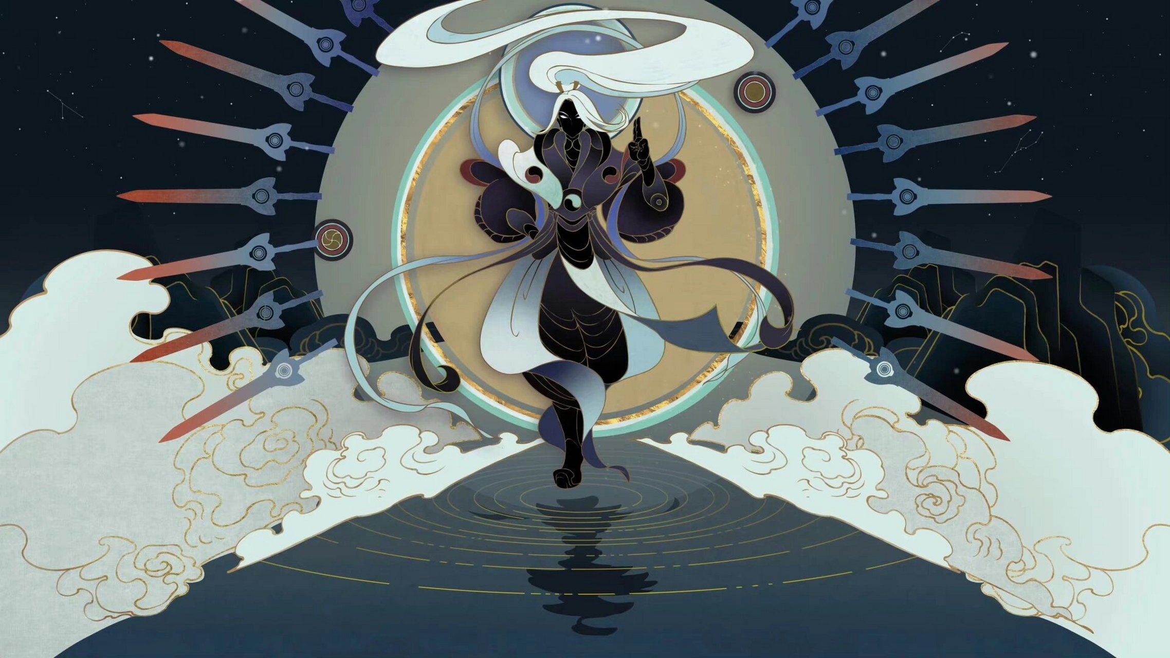 壁纸分享|王者荣耀鹤羽星尊 昆仑千百丈,晴空一鹤飞.