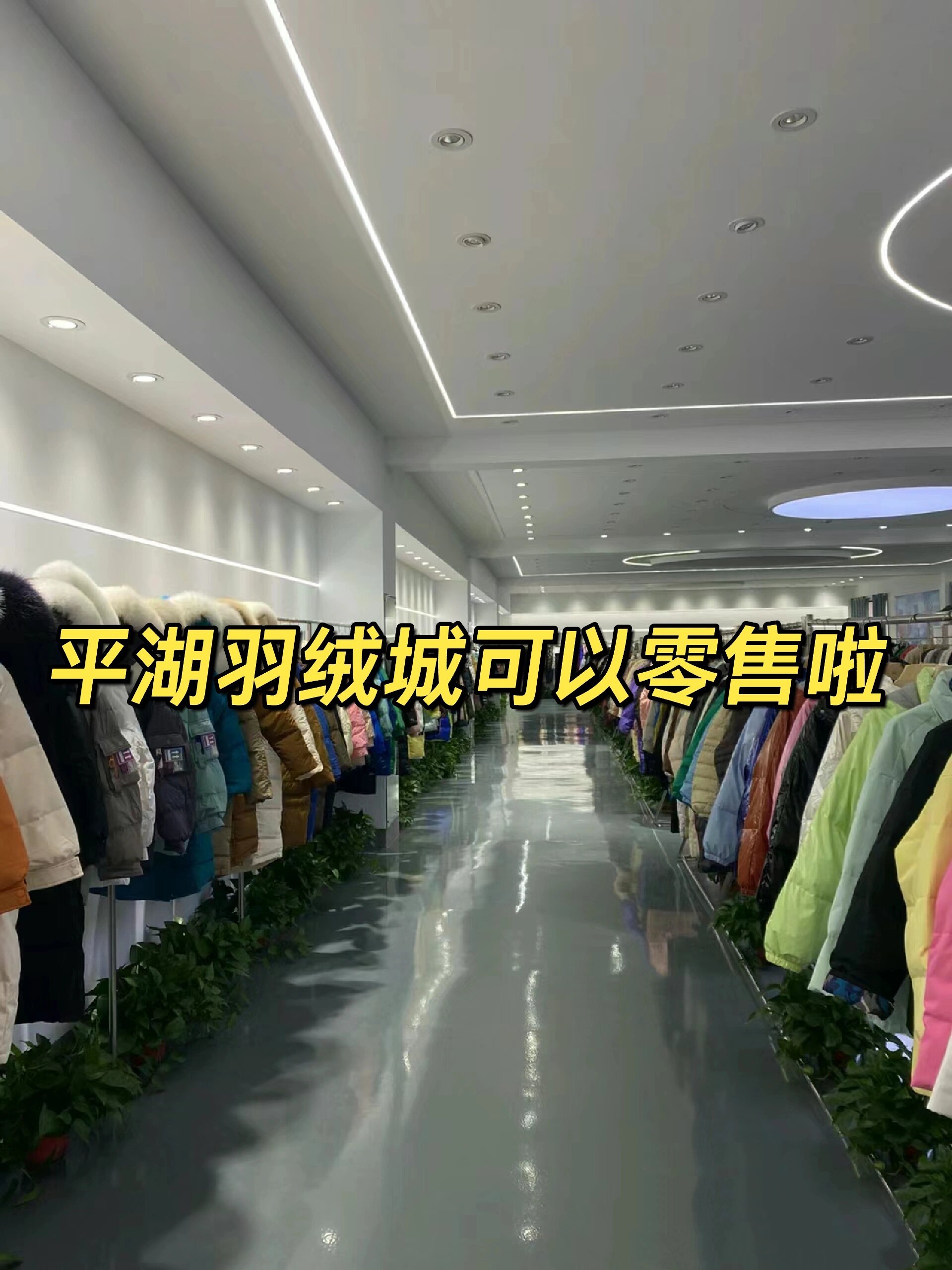 平湖羽绒服零售市场图片