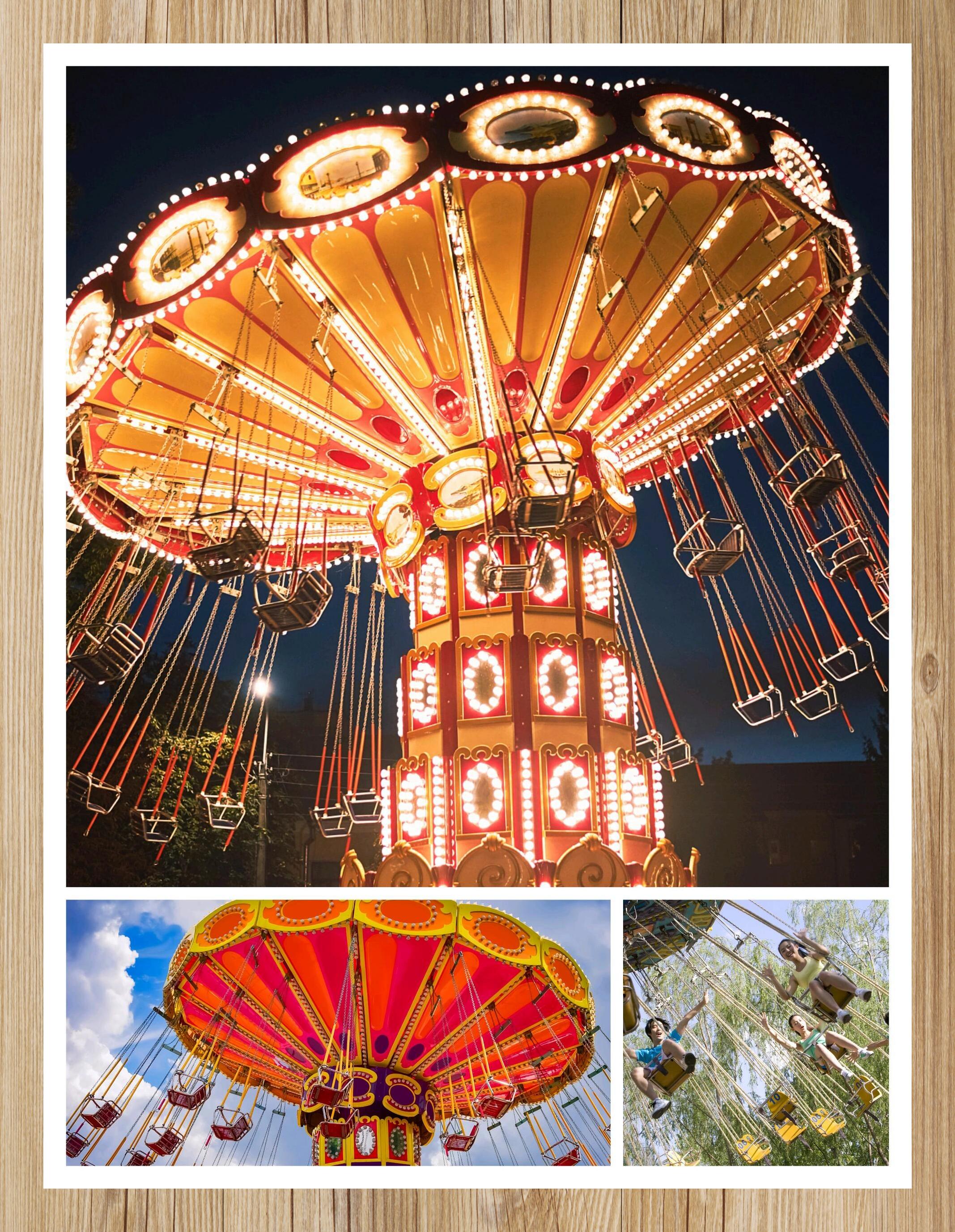 旋转飞椅: 欢乐旋转童趣飞扬