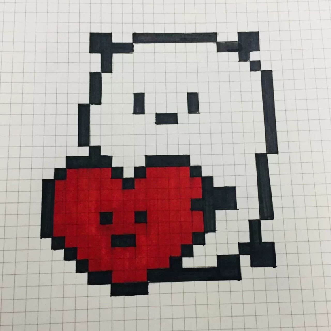 方格纸画画 方格纸画画.