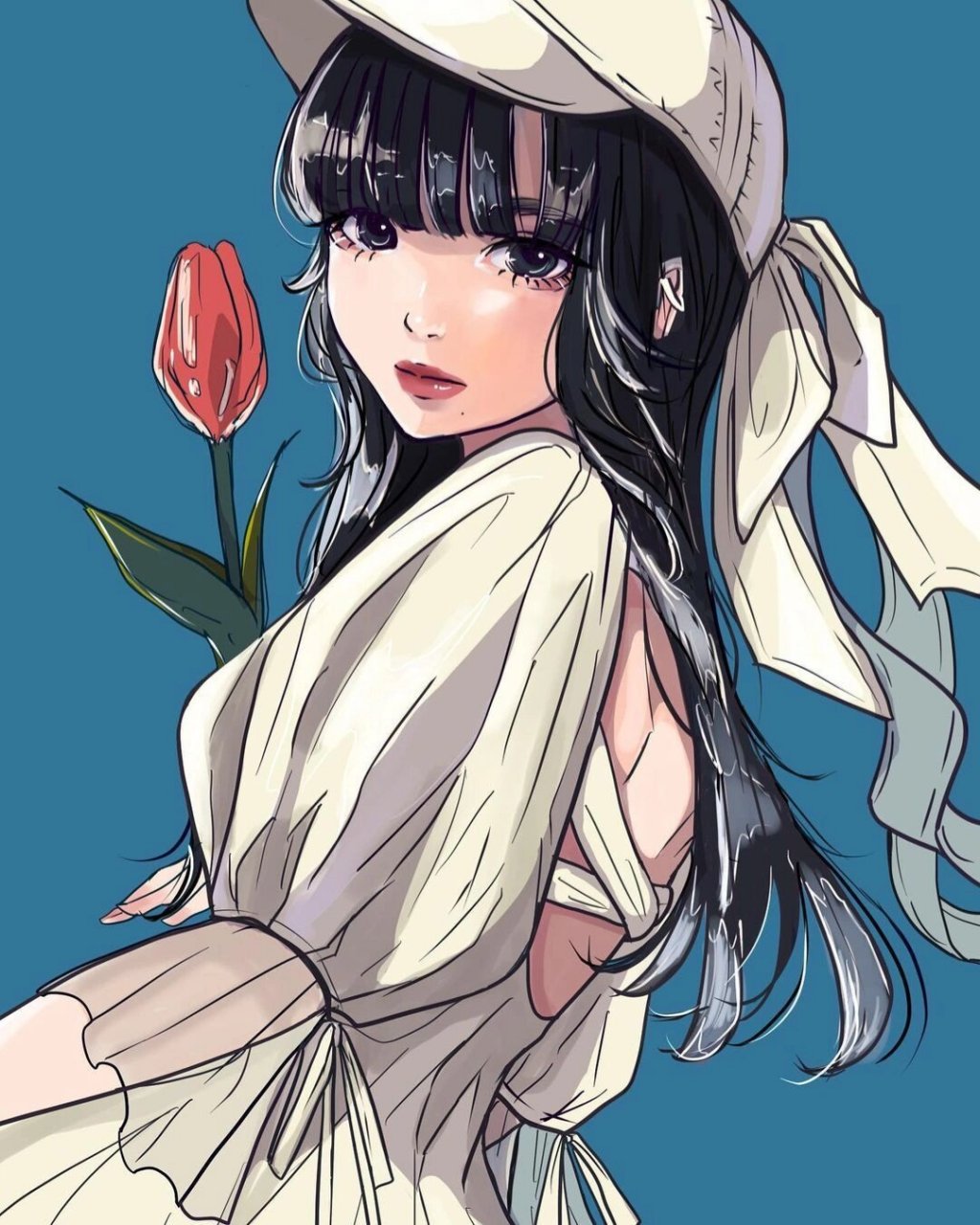 100位宝藏插画师|96130日系清新美少女 chan_chikame,日本插画师