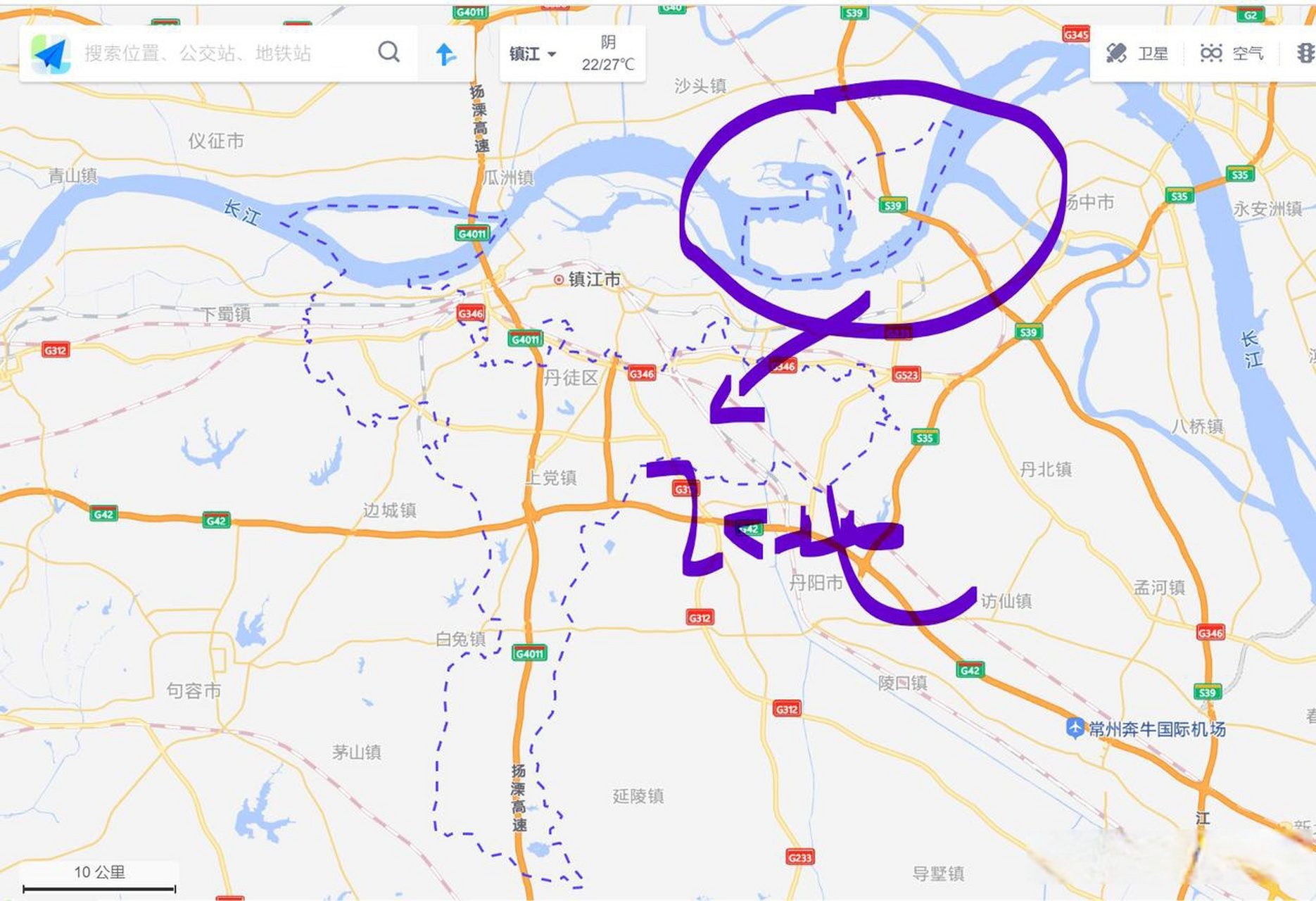 江苏省镇江市丹徒区有块长江北岸飞地吗?你知道它的由来吗?