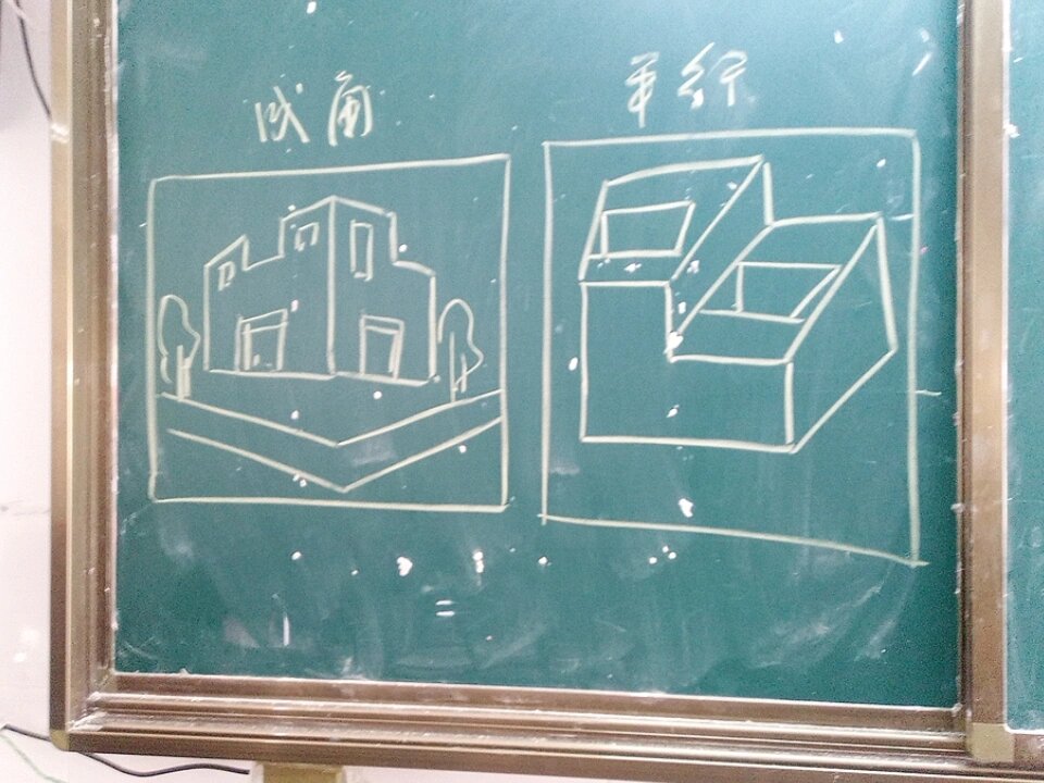 平行透视房子图片