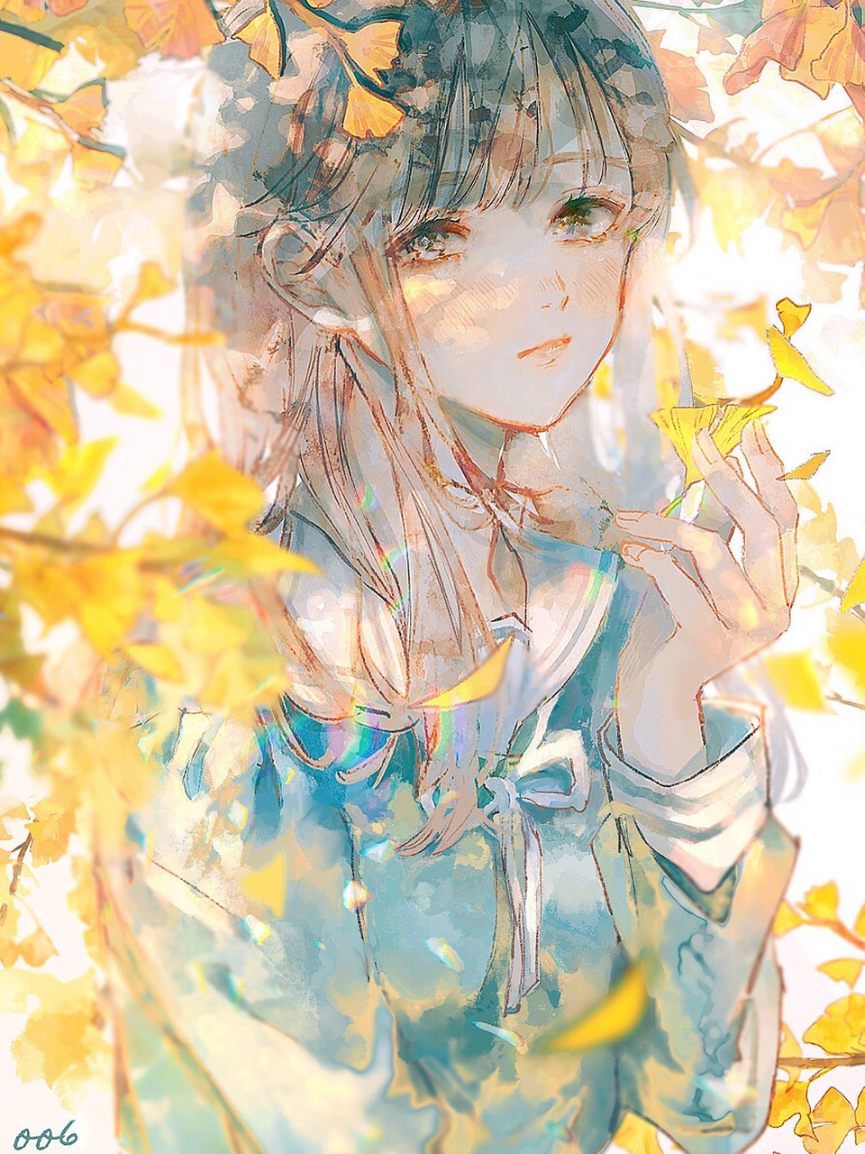 蓝色系梦幻女生头像壁纸,简直惊为天人!