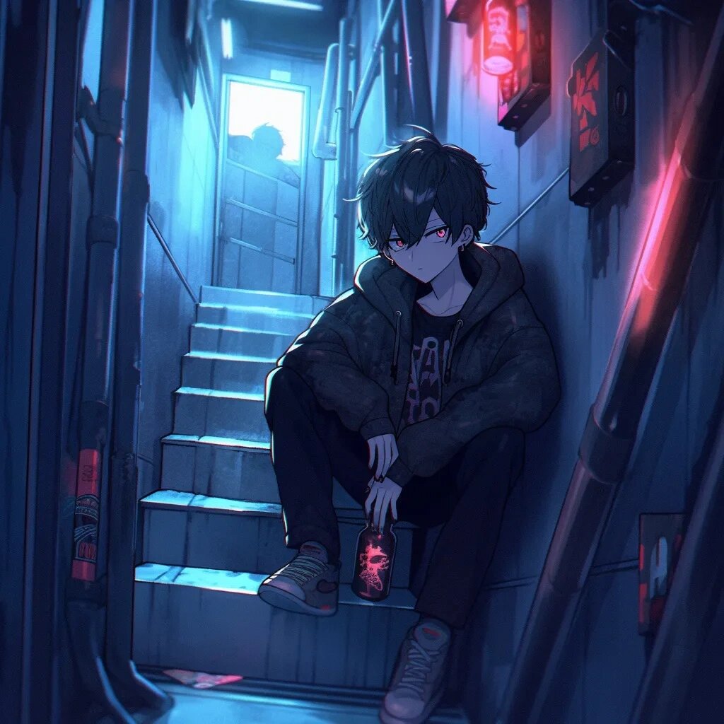 满满失落感的男生头像