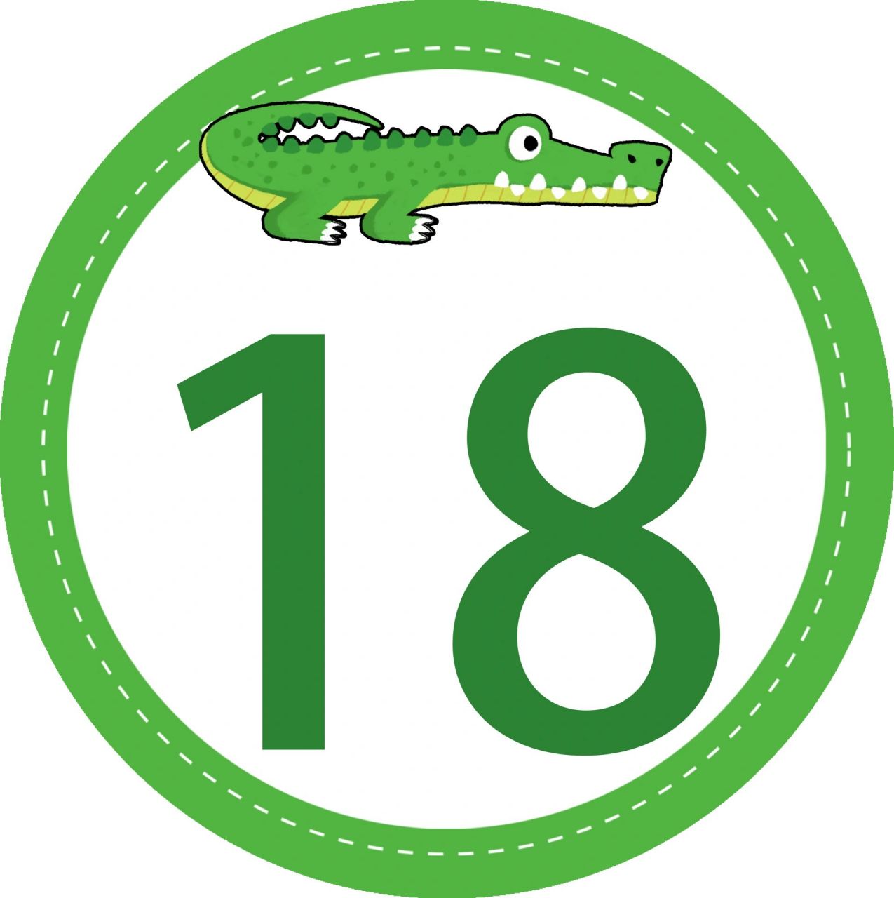 动物数字|卡通学号1-50 卡通序号素材 数学1-50