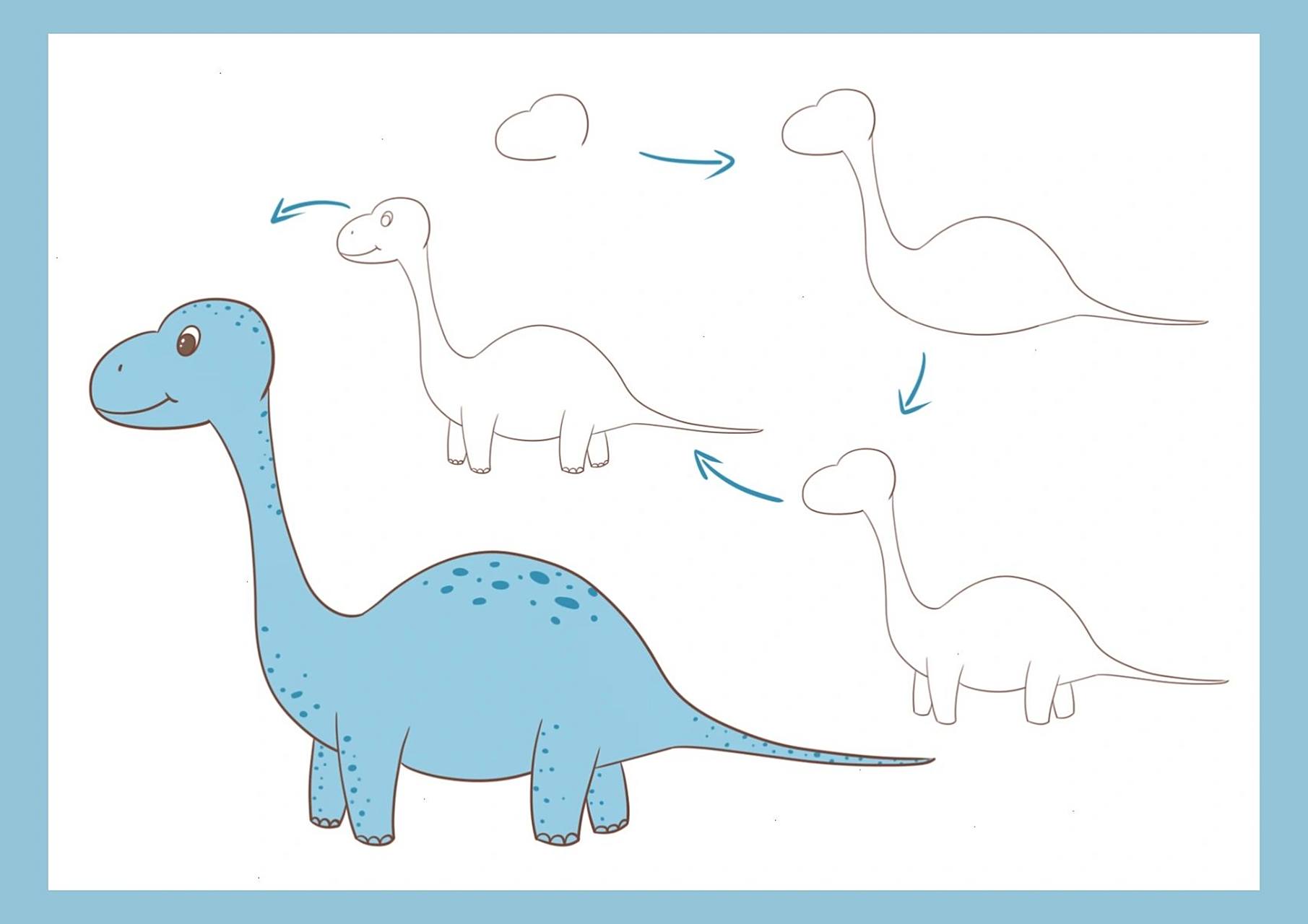 教你画个恐龙03系列——梁龙简笔小教程            教你画个恐龙