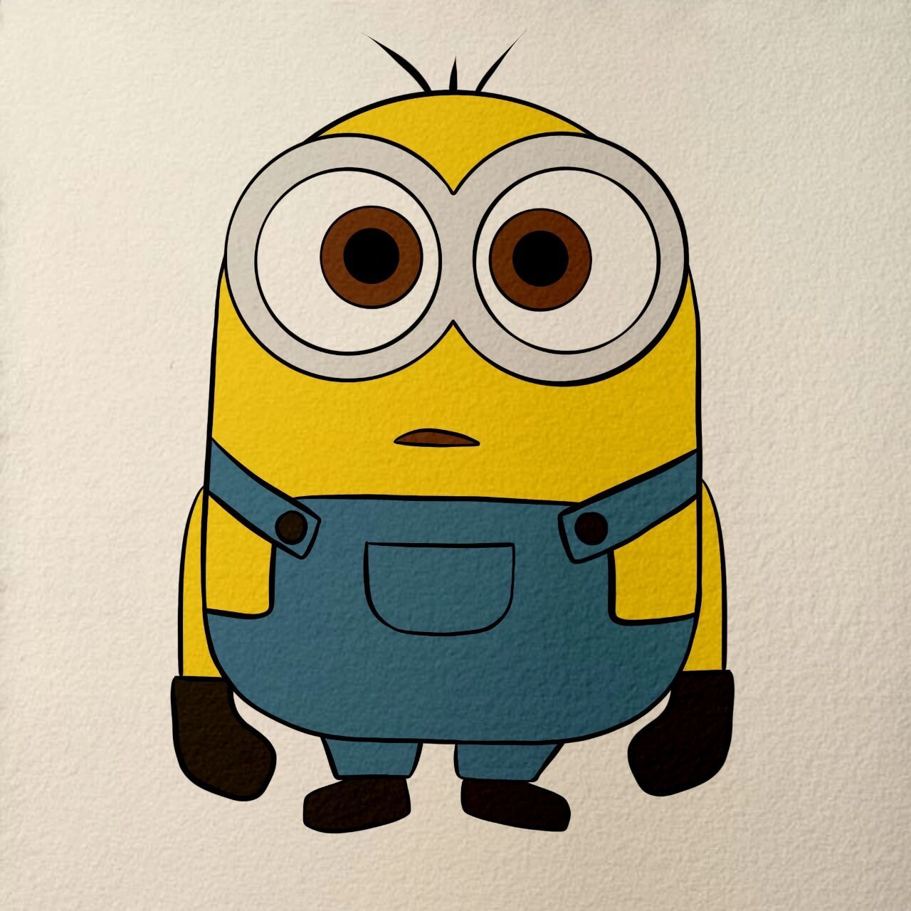 简笔画7815小黄人7815  "生活有时候就是这样不尽人意,我们