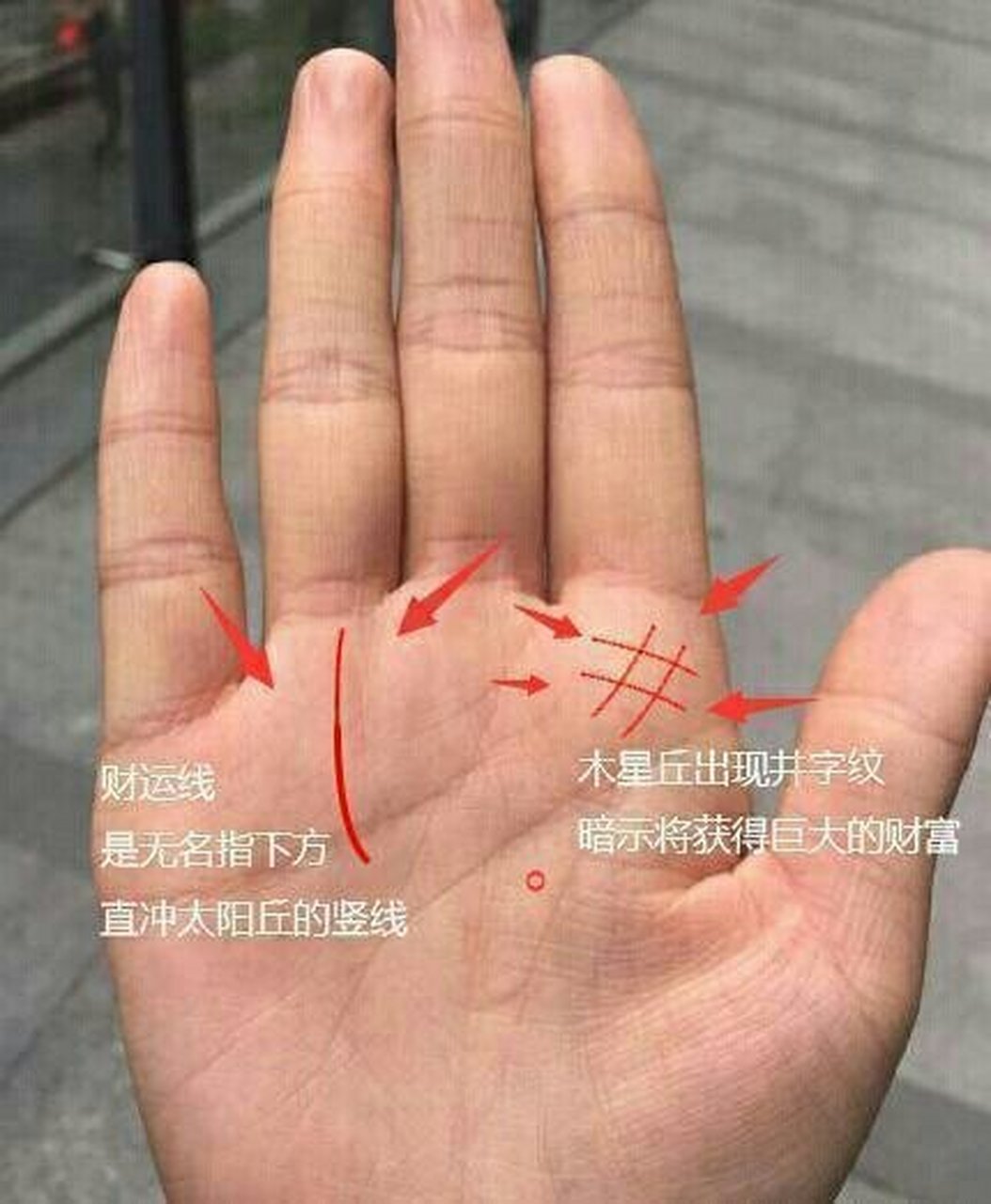 教你如何看自己的财运线 木星丘出现井字纹暗示将获得巨大的财富,财运