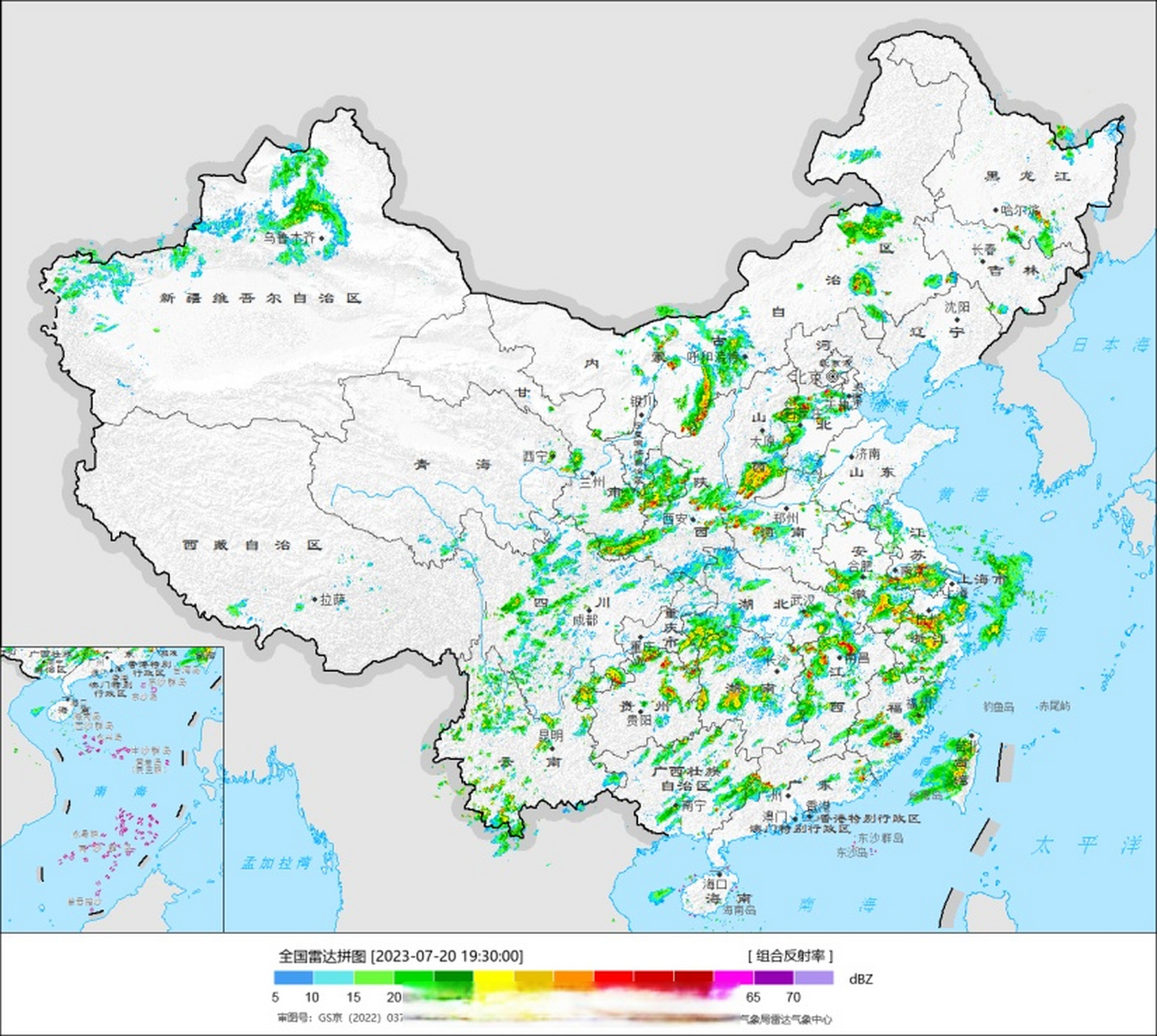 强对流天气##暴雨##天气# 除了青藏高原和塔里木盆地,今天强对流在