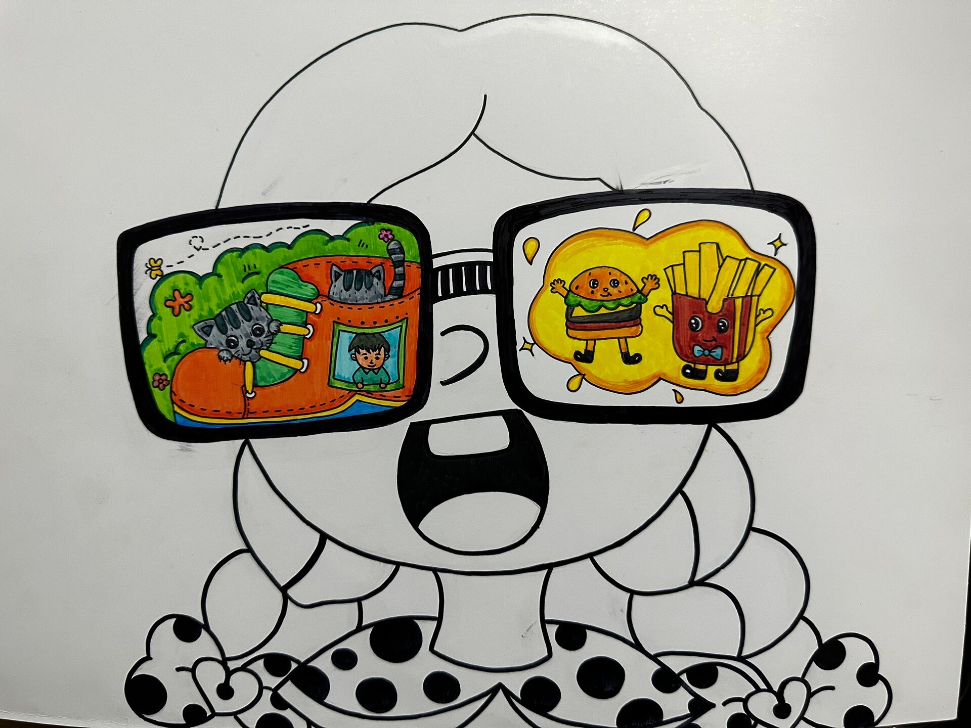 儿童画《我眼中的世界》