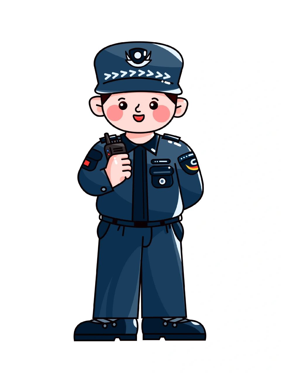 认真执勤中 虽然平凡但是伟大