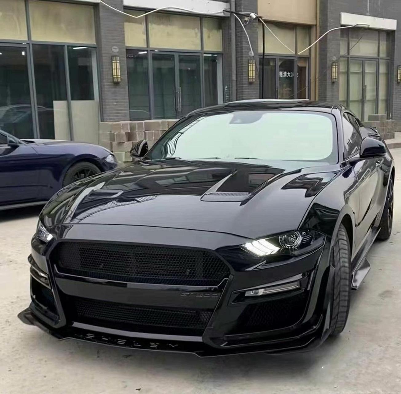 15-23款野马改装gt500大包围套件 机盖侧裙后唇尾翼叶子板,包围pp注塑