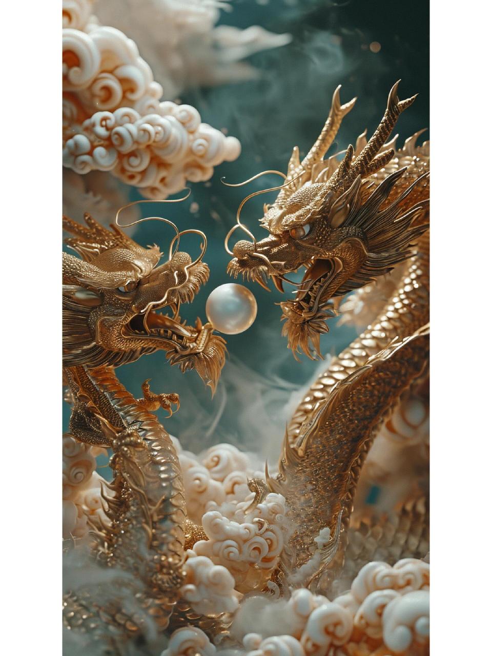 金龙戏珠,财富权力的能量(含关键词) 二龙戏珠是风水中一个常见的图案