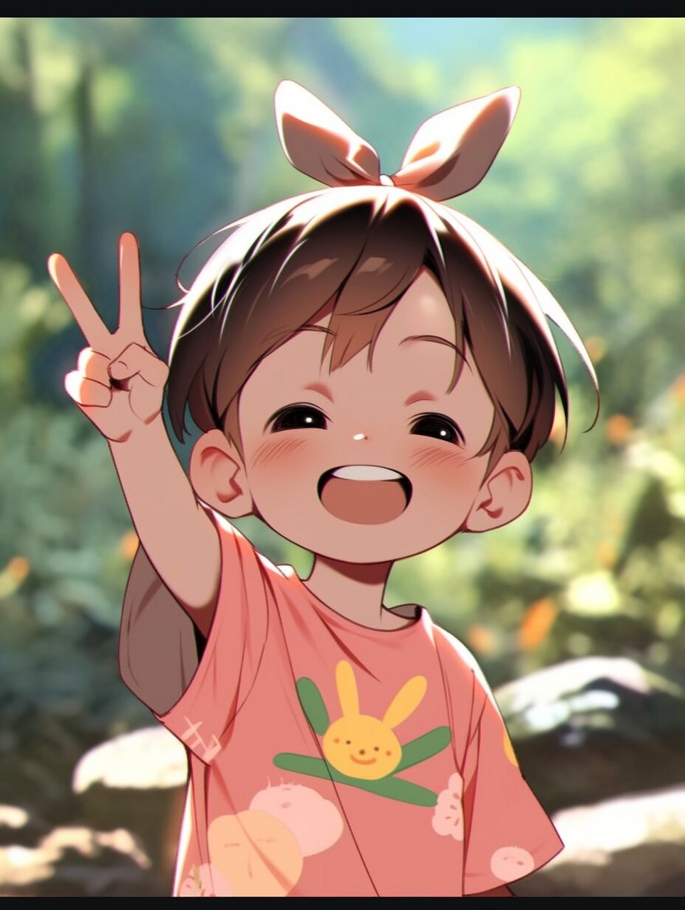 【100个咒语43】剪刀手7015情头 今天尝试用midjourney生成的情侣