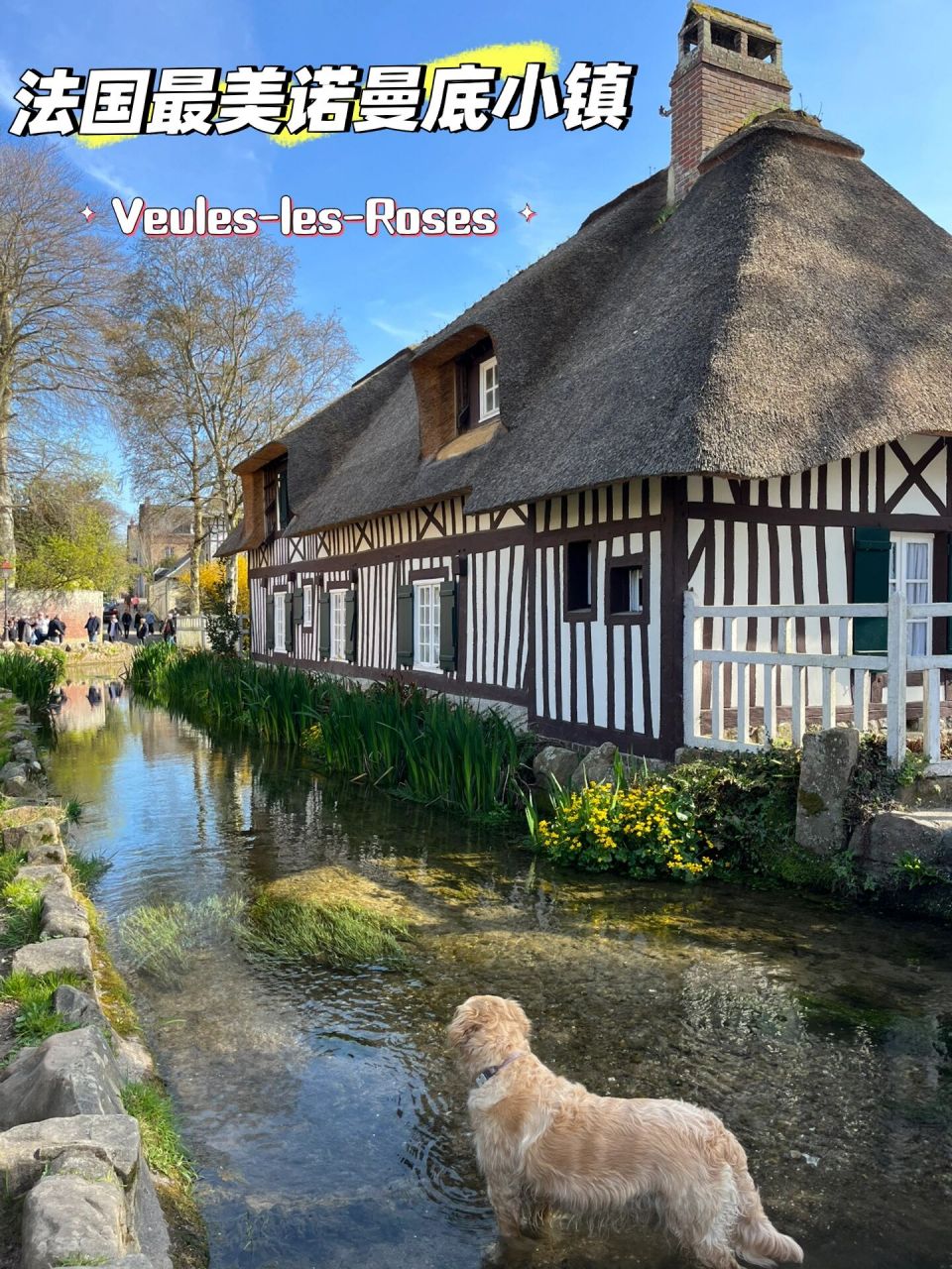 法国最美诺曼底小镇veules-les-roses 第一次是夏天,偶然的机会来到