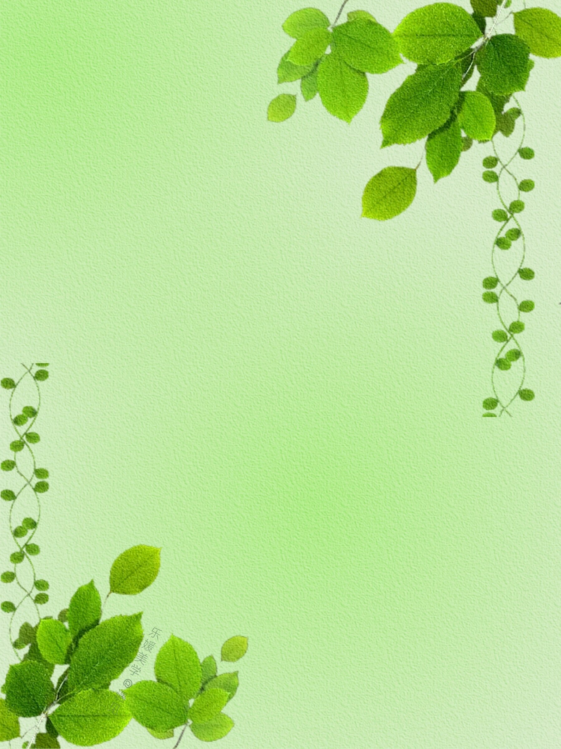 高级简约背景图底图|绿色系底图|壁纸 🍀️ 冬天从这里夺去的
