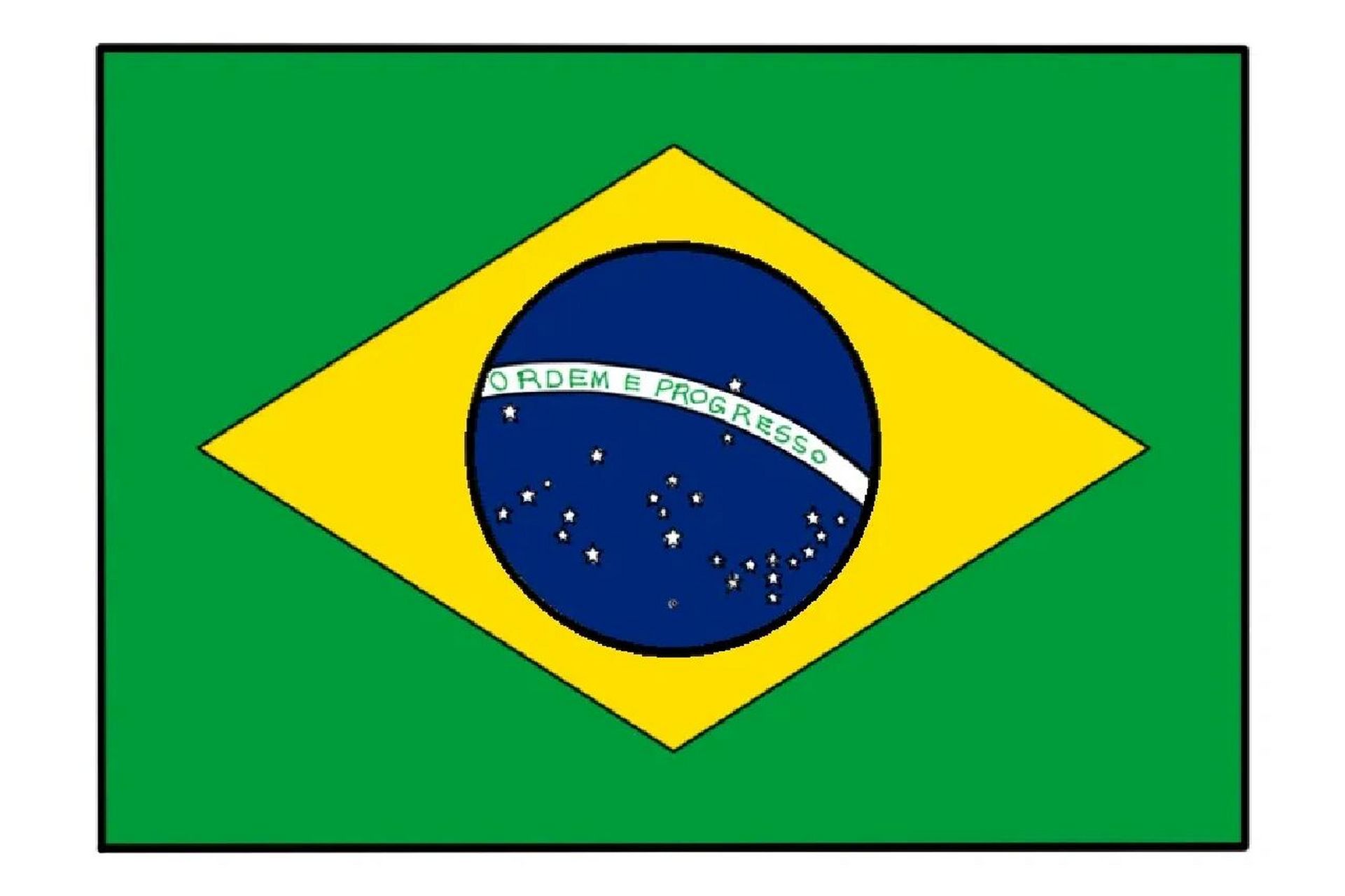 巴西国旗标志图片