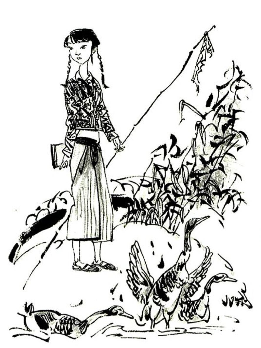 故事会插图欣赏之安玉民 我个人最喜欢安玉民画的插图 不愧是专业画家
