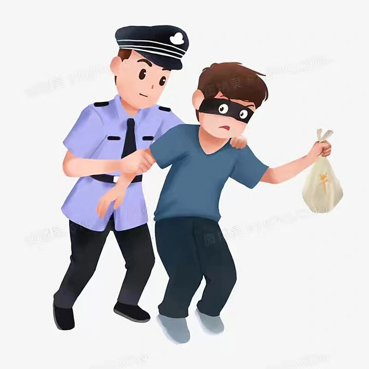 儿童美术课/这是一个充满想象的题材 《警察抓小偷》是所有小朋友幻想