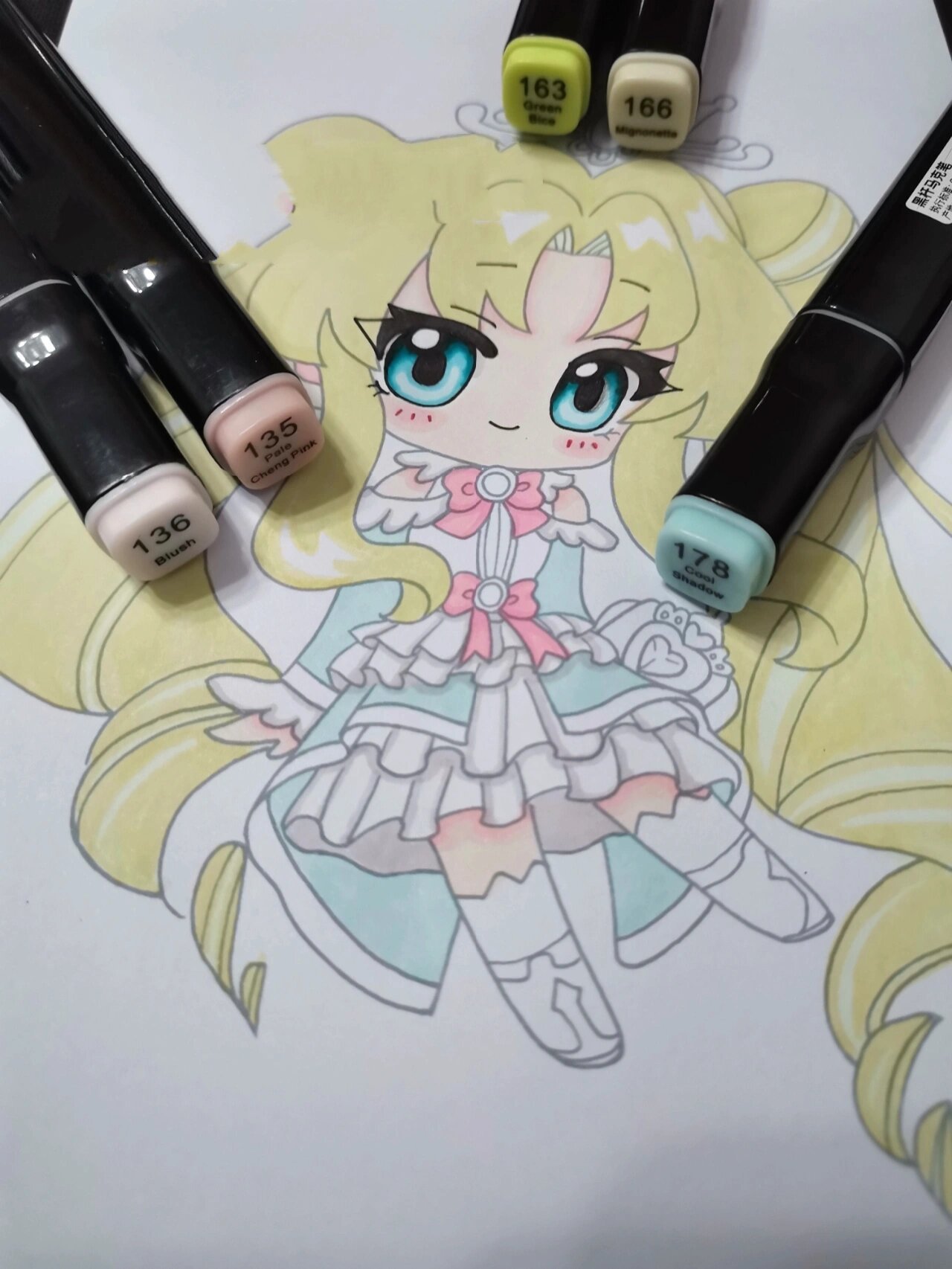 迷你世界彩俐公主画画的日常儿童简笔画教程
