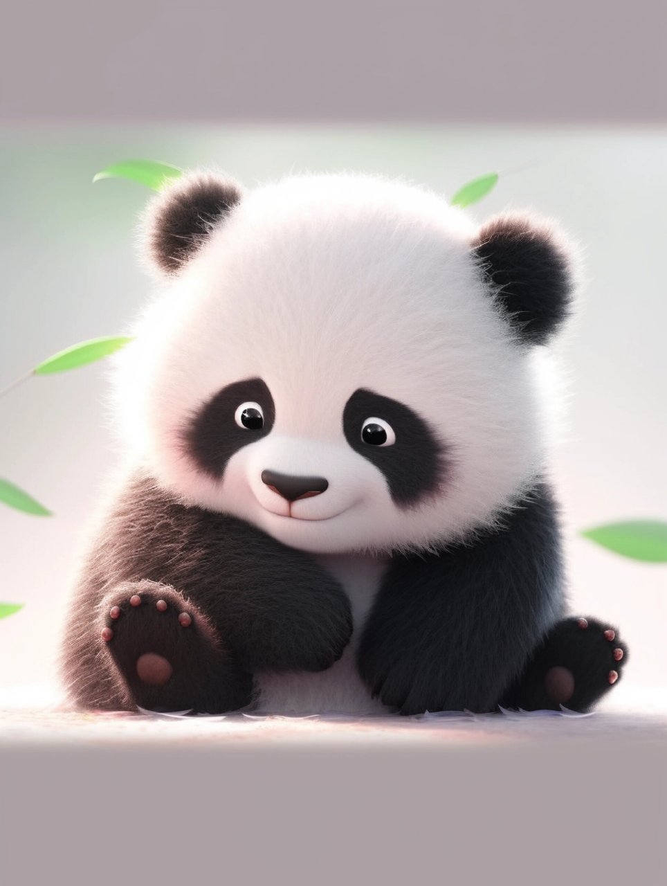 可爱大熊猫头像壁纸背景图多张!