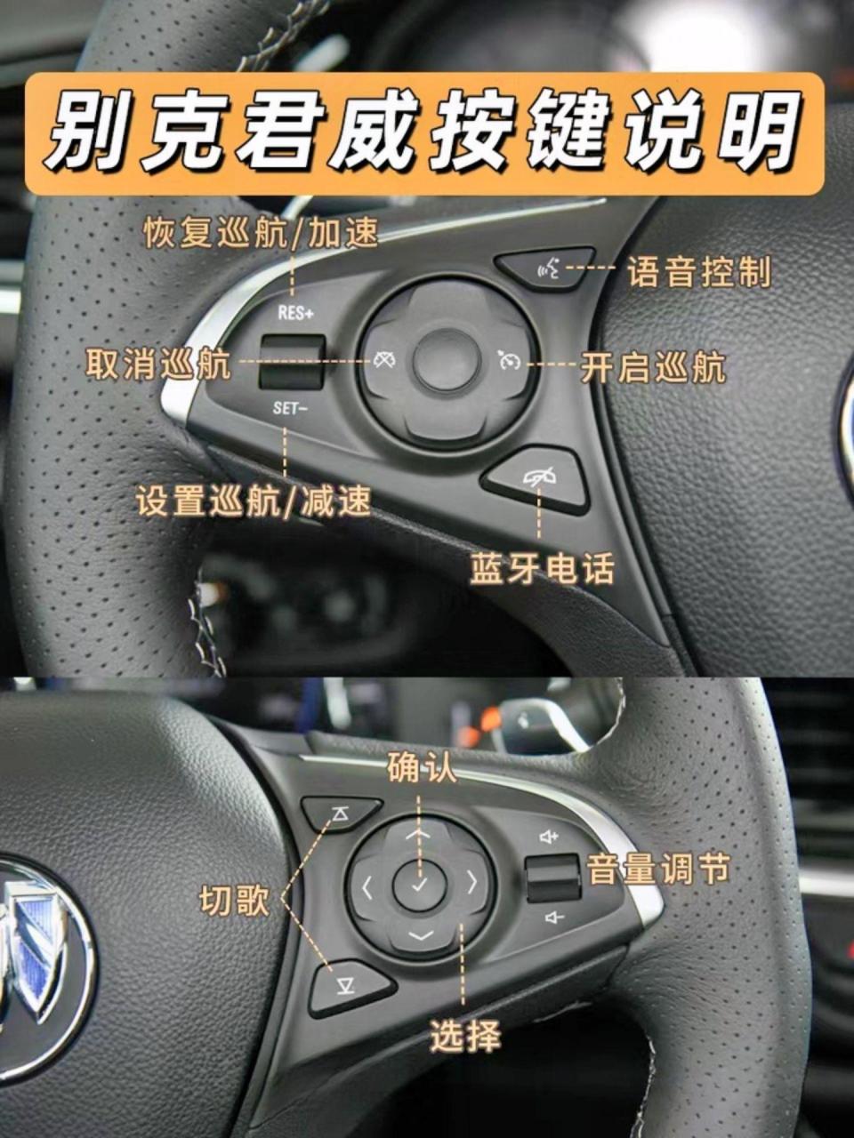 全网最全君威按键说明. 全网最全最详细的君威全车按键指