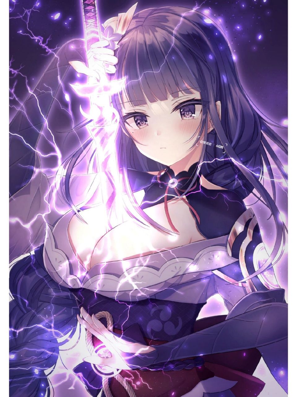 原神 雷电将军 手机壁纸 高清壁纸 壁纸 原神雷电将军性感来袭