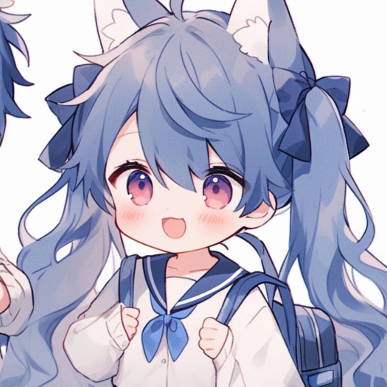 【首发】动漫情侣头像|双马尾小宝 midjourney绘制 ps改良 搬运请标明