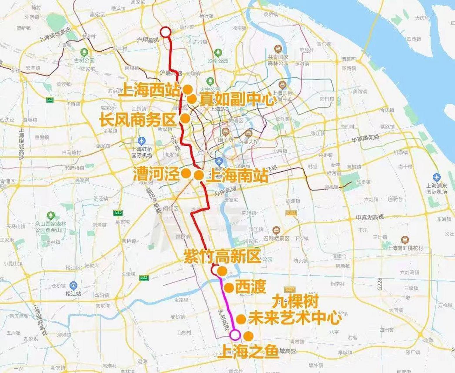 上海轨道交通15号线,未来将从上海陆地部分最北端的宝山区,一直可以通