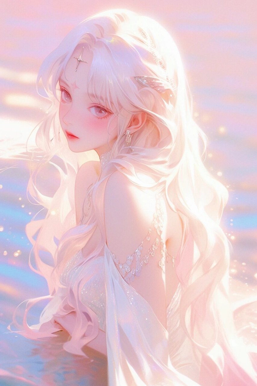 治愈系壁纸78海的女儿人鱼公主美少女小小兔