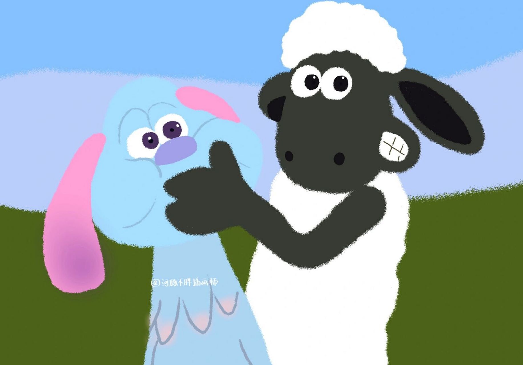 小羊肖恩可爱ipad壁纸第三弹 小羊肖恩可爱电脑/ipad壁纸第三弹来拉