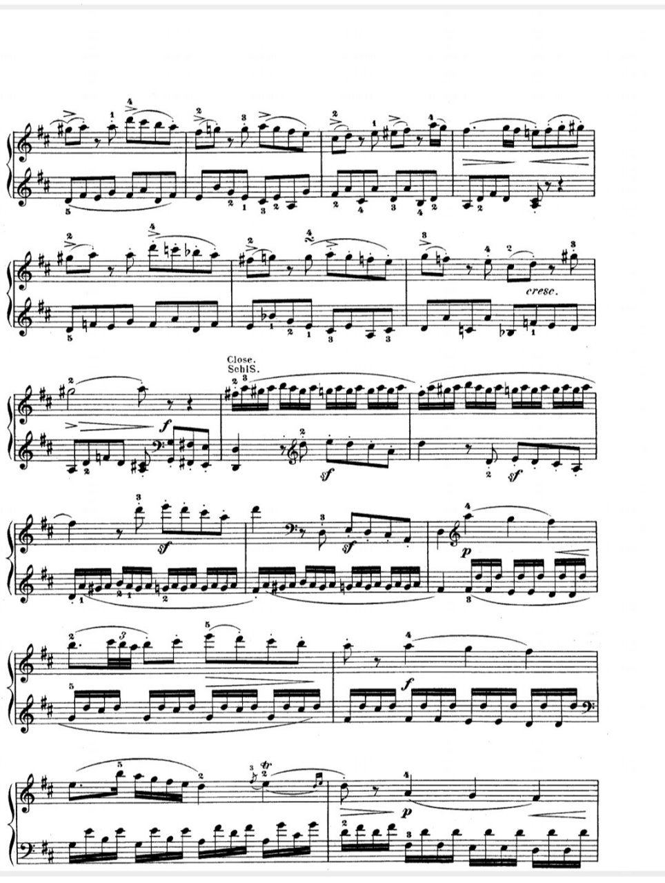 钢琴谱|莫扎特 k311 奏鸣曲 第一乐章