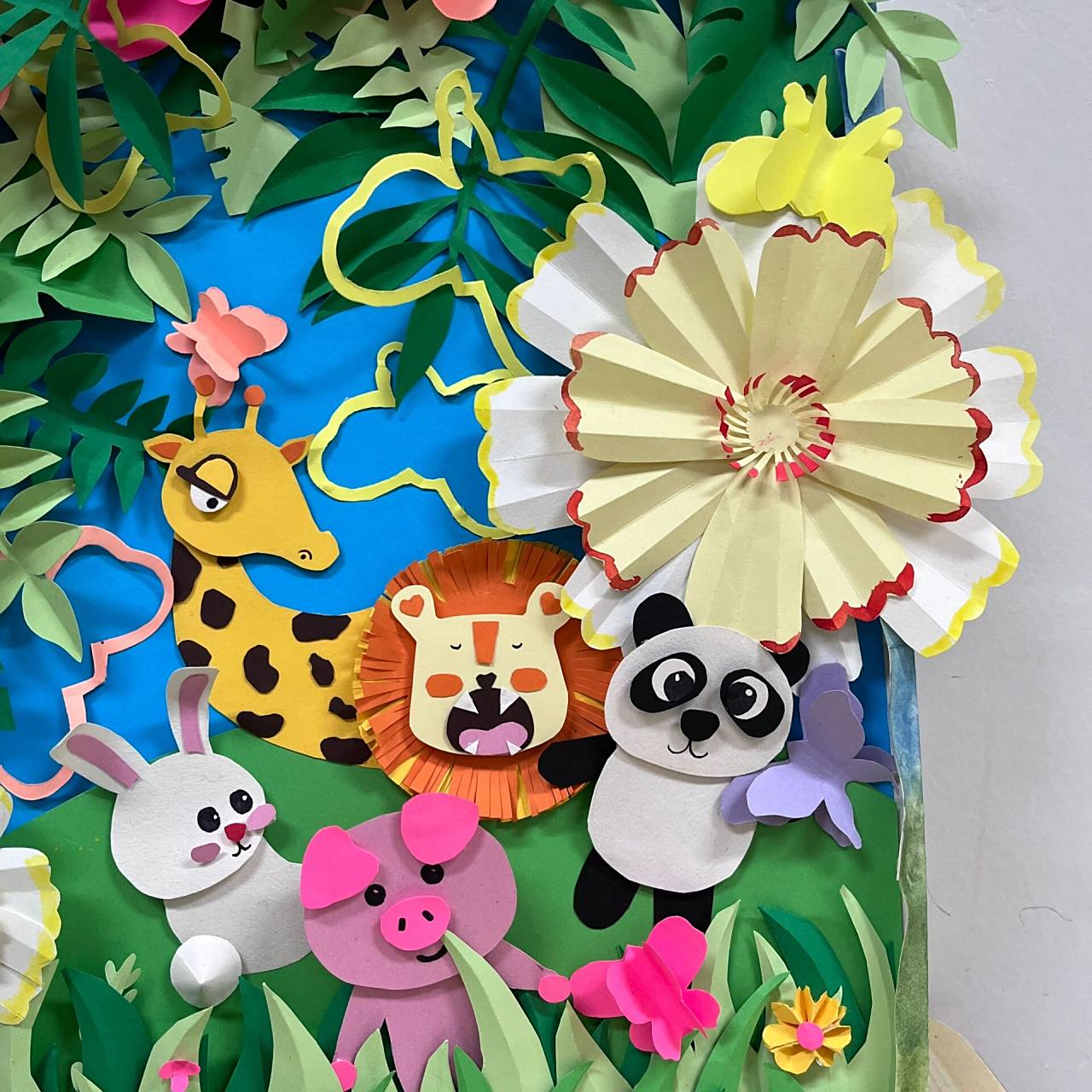 创意纸浮雕作品分享9999 学前人最后的倔强949494和partner