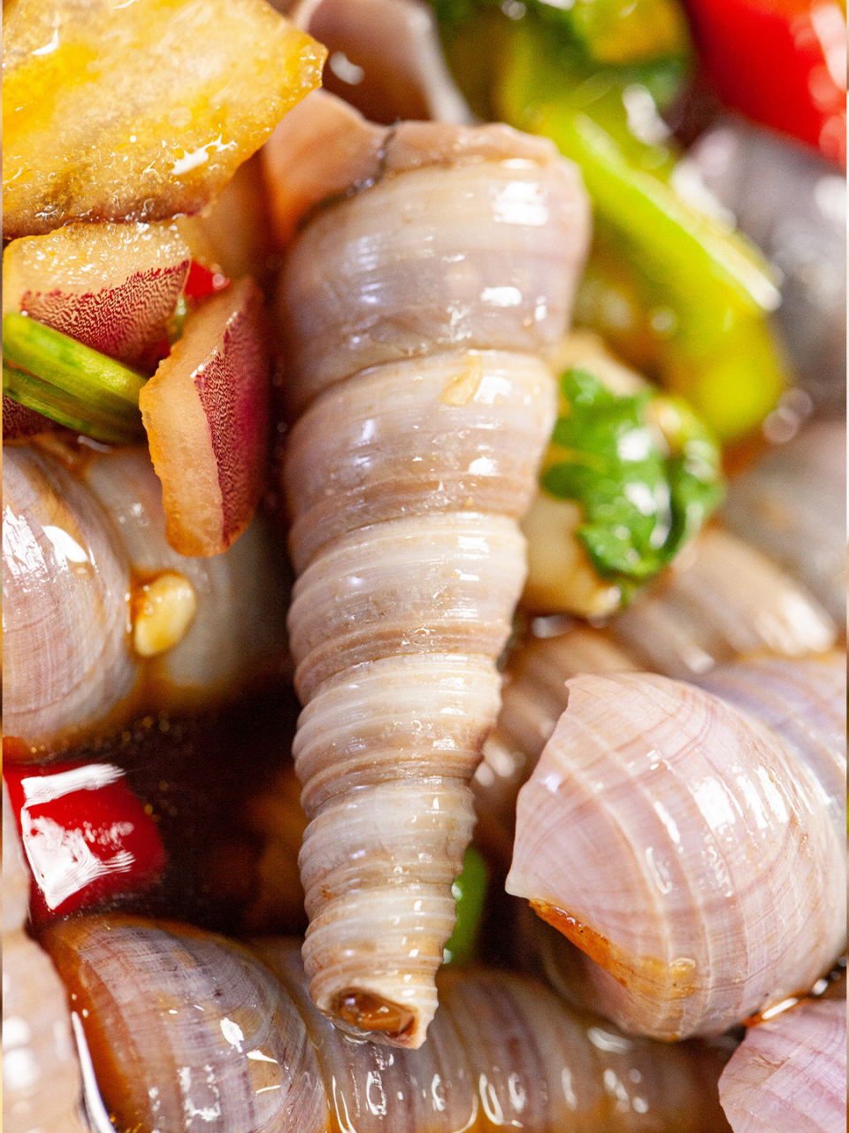 酸辣过瘾的捞汁钉螺60夏季宵夜下酒必备97 夏天谁也躲不掉宵夜的