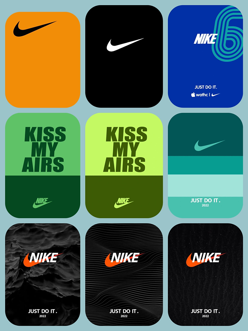 iwatch表盘壁纸分享|nike合集 分享一波 表盘 喜欢的朋友换起来吧