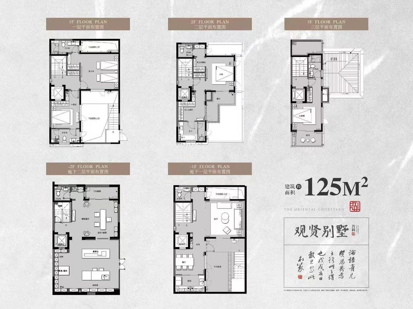 万科颐府别墅户型图图片