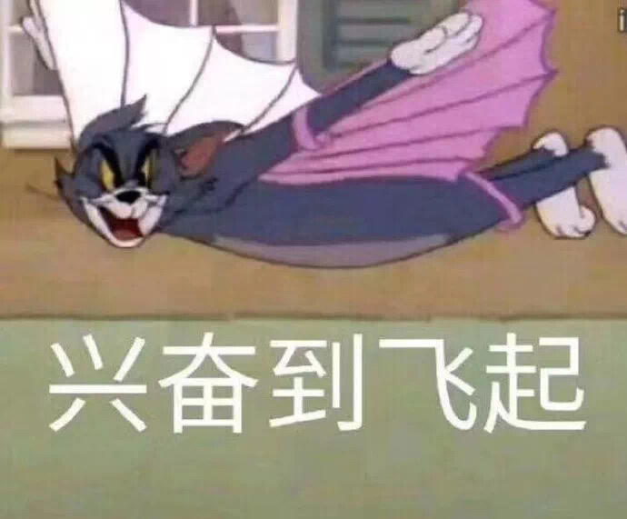 可爱表情包～兴奋到飞起