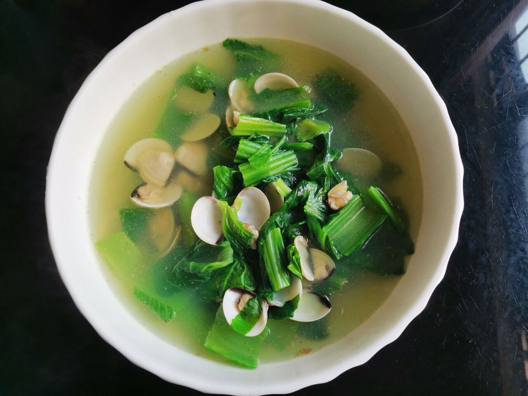 孕中期食谱 ,车螺芥菜汤,清爽鲜甜 孕中期食谱02 车螺芥菜汤  车螺
