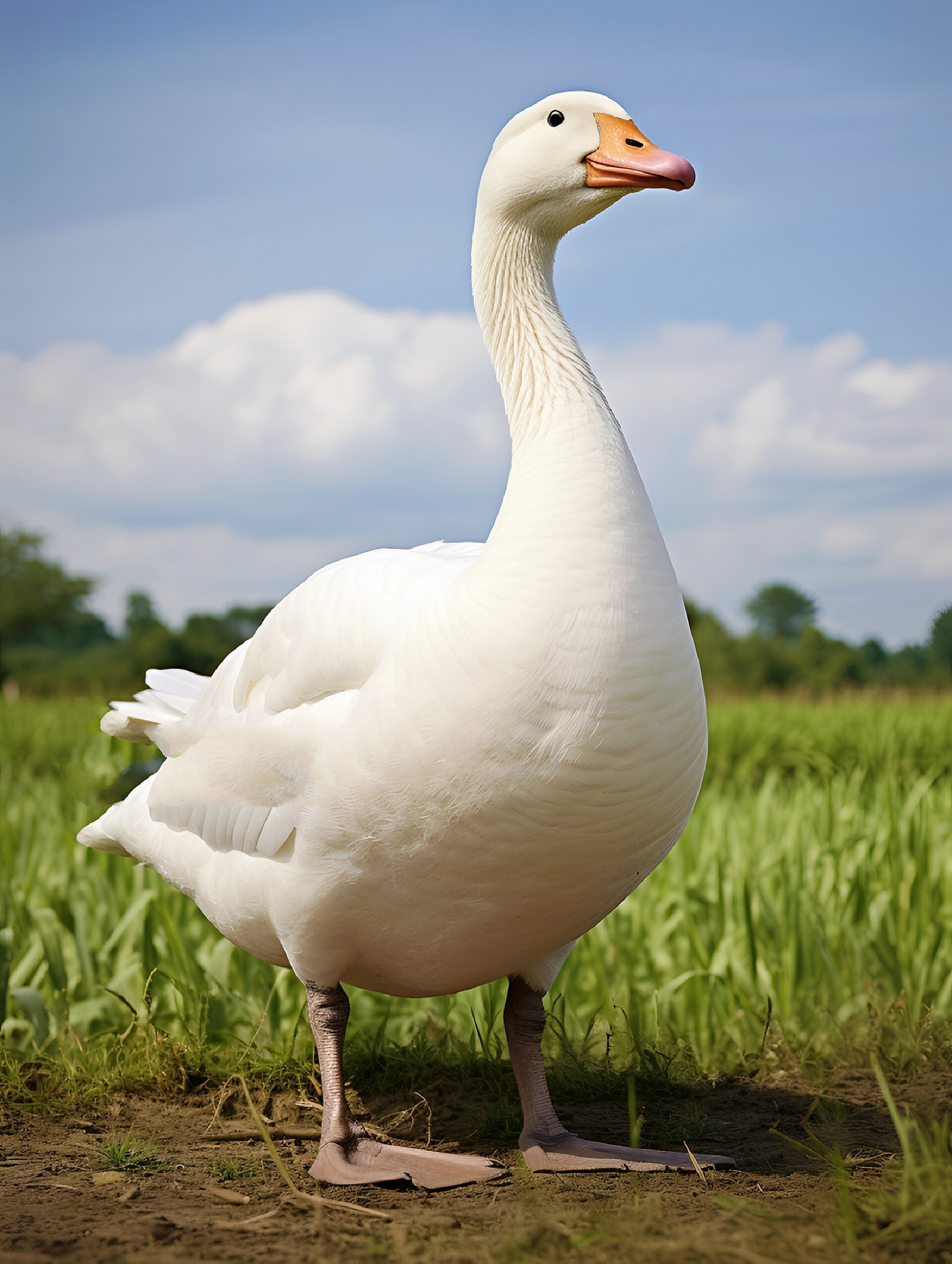 美术生绘画素材百集:大白鹅