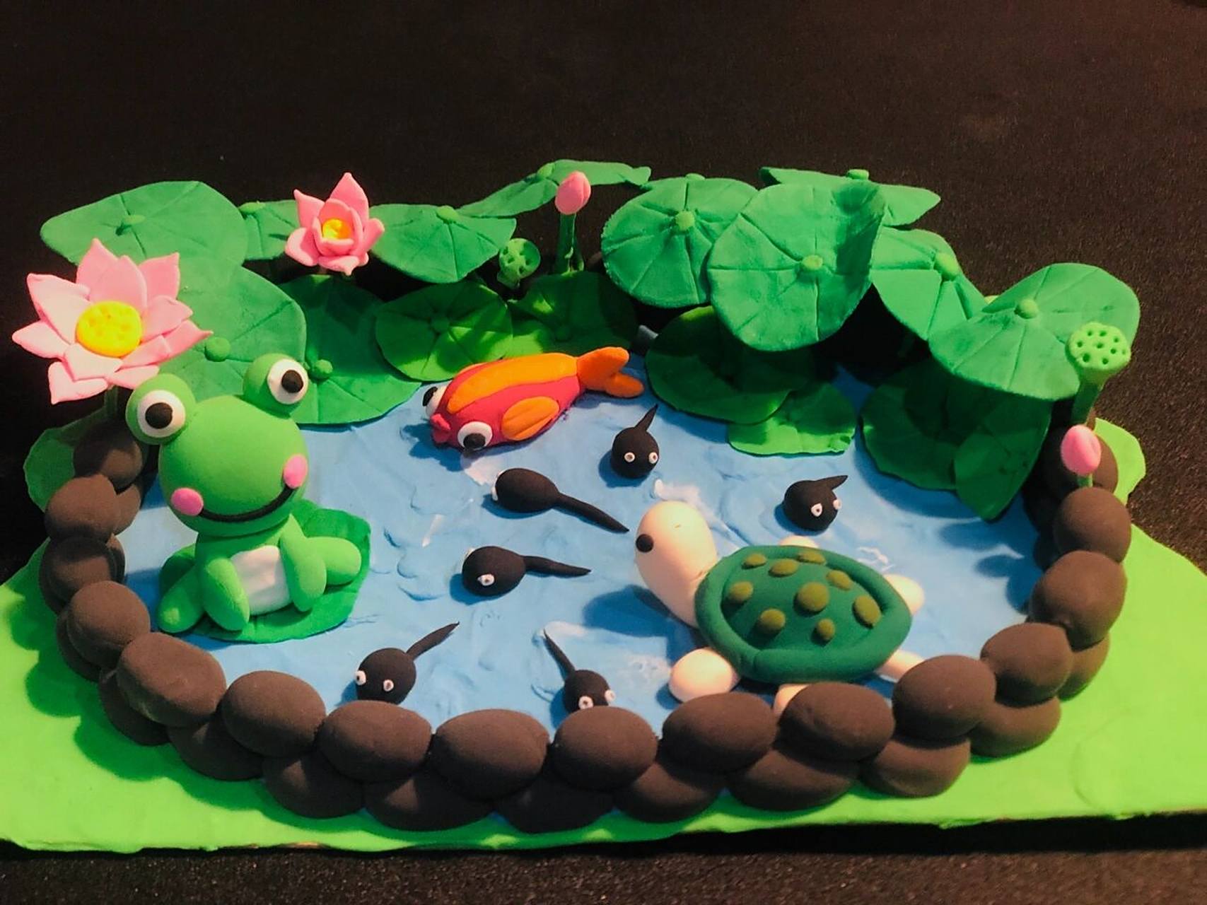 彩泥 粘土 手工 小蝌蚪找妈妈